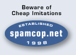 Beware of Cheap Imitations - SpamCop.net established 1998